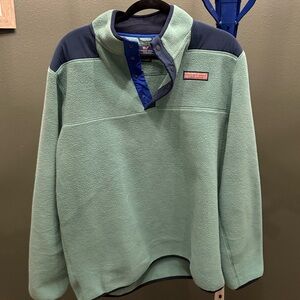 Men’s vineyard vines fleece pullover size large